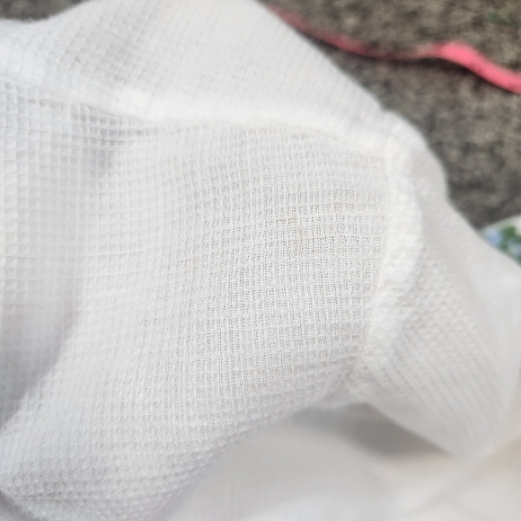 Rungolee White Blue Green Embroidered 3/4 Sleeve Tunic Size XL - Picture 16 of 16